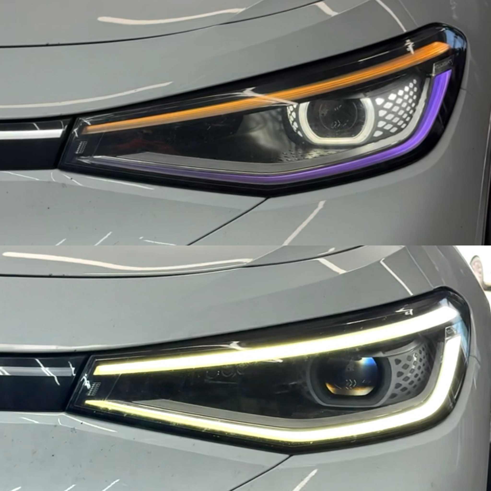 Professional headlight rebuild and restoration result in Dublin